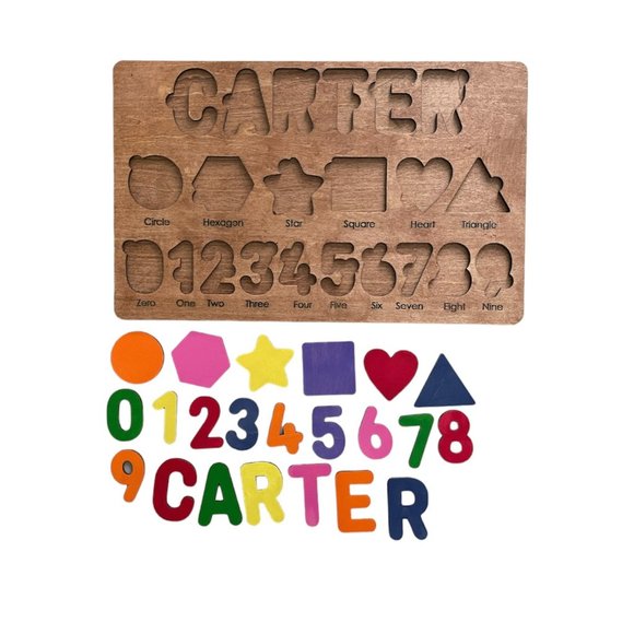 Puzzles Personalized Wood Puzzle Interactive Toys Gift for Child Child's Puzzle - Picture 5 of 5